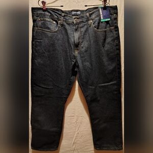 Lands' End Men's Traditional Fit Dark Wash Flannel Lined Jeans Size 38 X 29 NWT